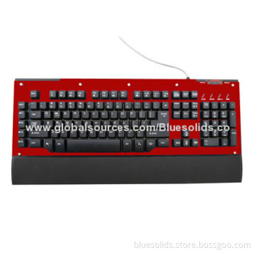 2014 New Programming Backlit Gaming Keyboard with 5 Custom Keys and 26 Anti-ghost KeysNew